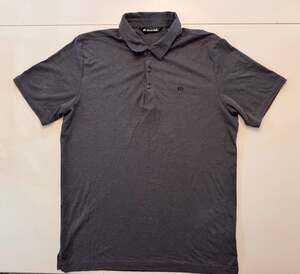 TravisMathew Men's Polo Shirt Heathered Gray Size Large